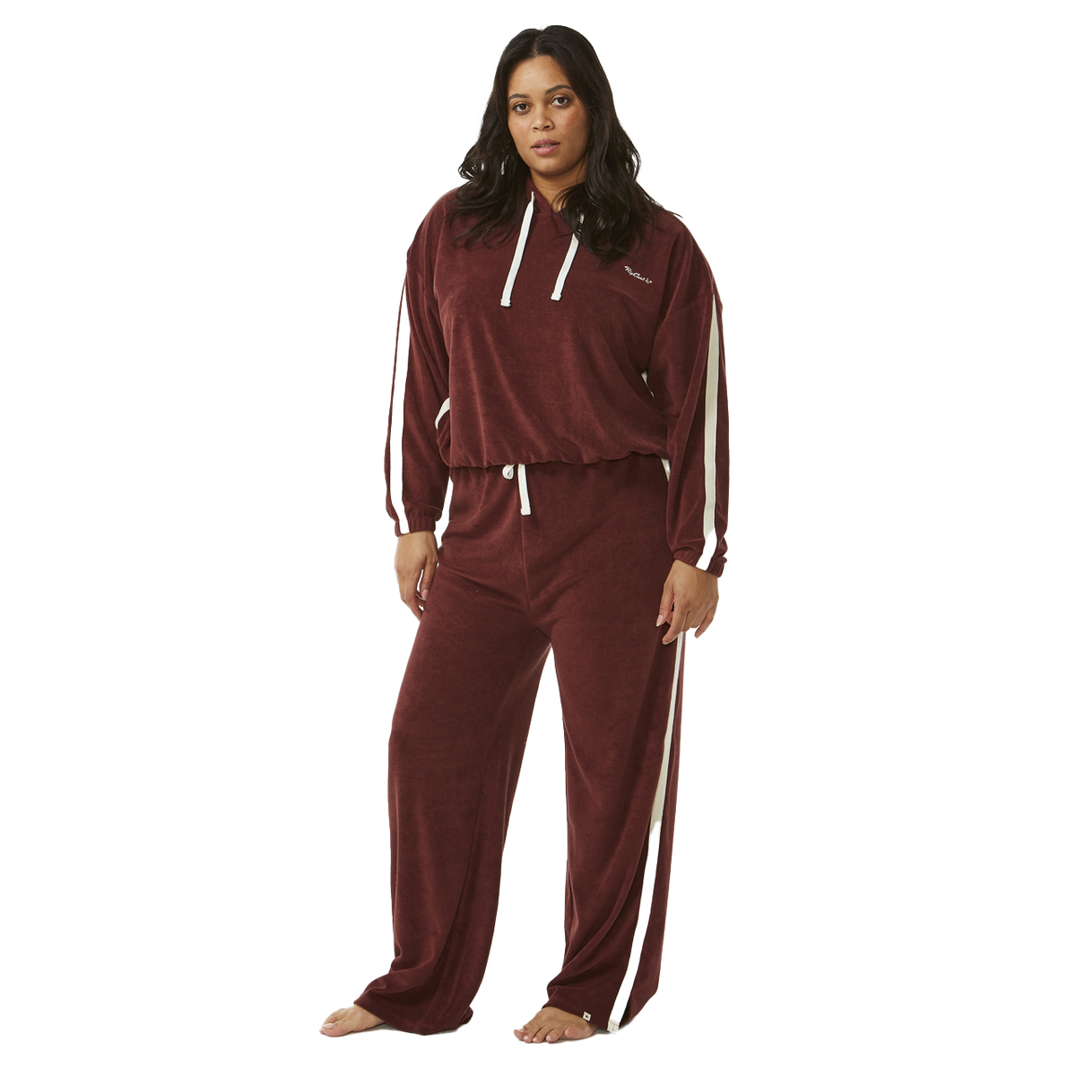 The Rip Curl Womens Revival Terry Hoodie in Plum