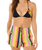 Neon Stripe Beach Shorts in Multi