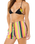 Neon Stripe Beach Shorts in Multi