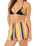 Neon Stripe Beach Shorts in Multi