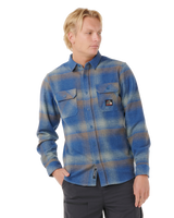 The Rip Curl Mens Search Flannel Shirt in Light Navy