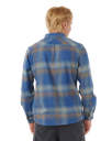 The Rip Curl Mens Search Flannel Shirt in Light Navy