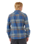 The Rip Curl Mens Search Flannel Shirt in Light Navy