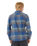 The Rip Curl Mens Search Flannel Shirt in Light Navy