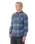 The Rip Curl Mens Search Flannel Shirt in Light Navy