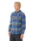 The Rip Curl Mens Search Flannel Shirt in Light Navy