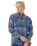 The Rip Curl Mens Search Flannel Shirt in Light Navy