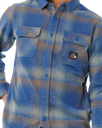 The Rip Curl Mens Search Flannel Shirt in Light Navy
