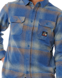The Rip Curl Mens Search Flannel Shirt in Light Navy