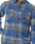 The Rip Curl Mens Search Flannel Shirt in Light Navy
