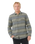 The Rip Curl Mens Line Up Flannel Shirt in Dark Cactus