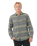The Rip Curl Mens Line Up Flannel Shirt in Dark Cactus
