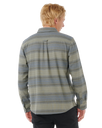 The Rip Curl Mens Line Up Flannel Shirt in Dark Cactus
