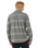The Rip Curl Mens Line Up Flannel Shirt in Dark Cactus