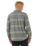 The Rip Curl Mens Line Up Flannel Shirt in Dark Cactus