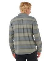 The Rip Curl Mens Line Up Flannel Shirt in Dark Cactus