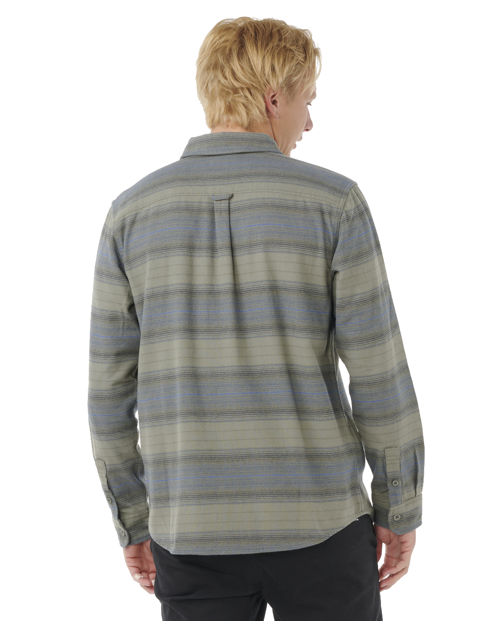 The Rip Curl Mens Line Up Flannel Shirt in Dark Cactus