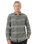 The Rip Curl Mens Line Up Flannel Shirt in Dark Cactus