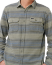 The Rip Curl Mens Line Up Flannel Shirt in Dark Cactus