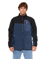 The Rip Curl Mens Anti Series Search Zip Fleece Jacket in Light Navy