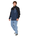 The Rip Curl Mens Anti Series Search Zip Fleece Jacket in Light Navy
