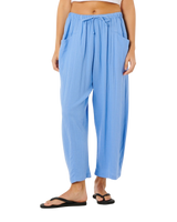 Premium Holiday Barrel Trousers in Cornflower Blue