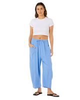 Premium Holiday Barrel Trousers in Cornflower Blue