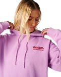 Surf Puff Heritage Hoodie in Bright Lilac