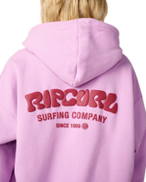 Surf Puff Heritage Hoodie in Bright Lilac