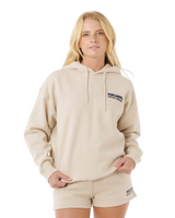 The Rip Curl Womens Surf Puff Heritage Hoodie in Natural