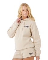 The Rip Curl Womens Surf Puff Heritage Hoodie in Natural