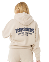 The Rip Curl Womens Surf Puff Heritage Hoodie in Natural