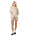 The Rip Curl Womens Surf Puff Heritage Hoodie in Natural