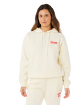The Rip Curl Womens Surf Puff Heritage Hoodie in Cayenne
