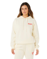 The Rip Curl Womens Surf Puff Heritage Hoodie in Cayenne