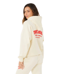 The Rip Curl Womens Surf Puff Heritage Hoodie in Cayenne