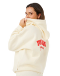 The Rip Curl Womens Surf Puff Heritage Hoodie in Cayenne
