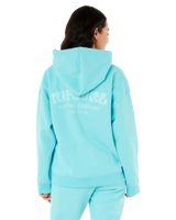 Surf Puff Heritage Hoodie in Electric Blue