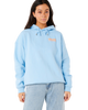 Surf Puff Heritage Hoodie in Mid Blue