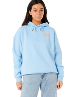 Surf Puff Heritage Hoodie in Mid Blue