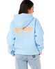 Surf Puff Heritage Hoodie in Mid Blue