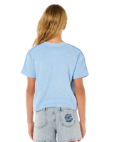 The Rip Curl Girls Girls Sunshine Squad Terry T-Shirt in Light Blue