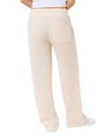 The Rip Curl Womens Cala Nights Textured Trousers in Natural