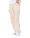 The Rip Curl Womens Cala Nights Textured Trousers in Natural