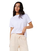 The Rip Curl Womens Cala Nights Textured Trousers in Natural