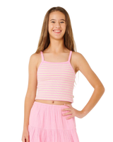 The Rip Curl Girls Girls Sunshine Squad Vest in Natural