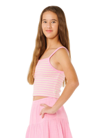 The Rip Curl Girls Girls Sunshine Squad Vest in Natural