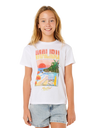 Girls Hayley O T-Shirt in Optical White