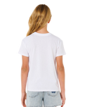 Girls Hayley O T-Shirt in Optical White