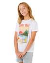 Girls Hayley O T-Shirt in Optical White